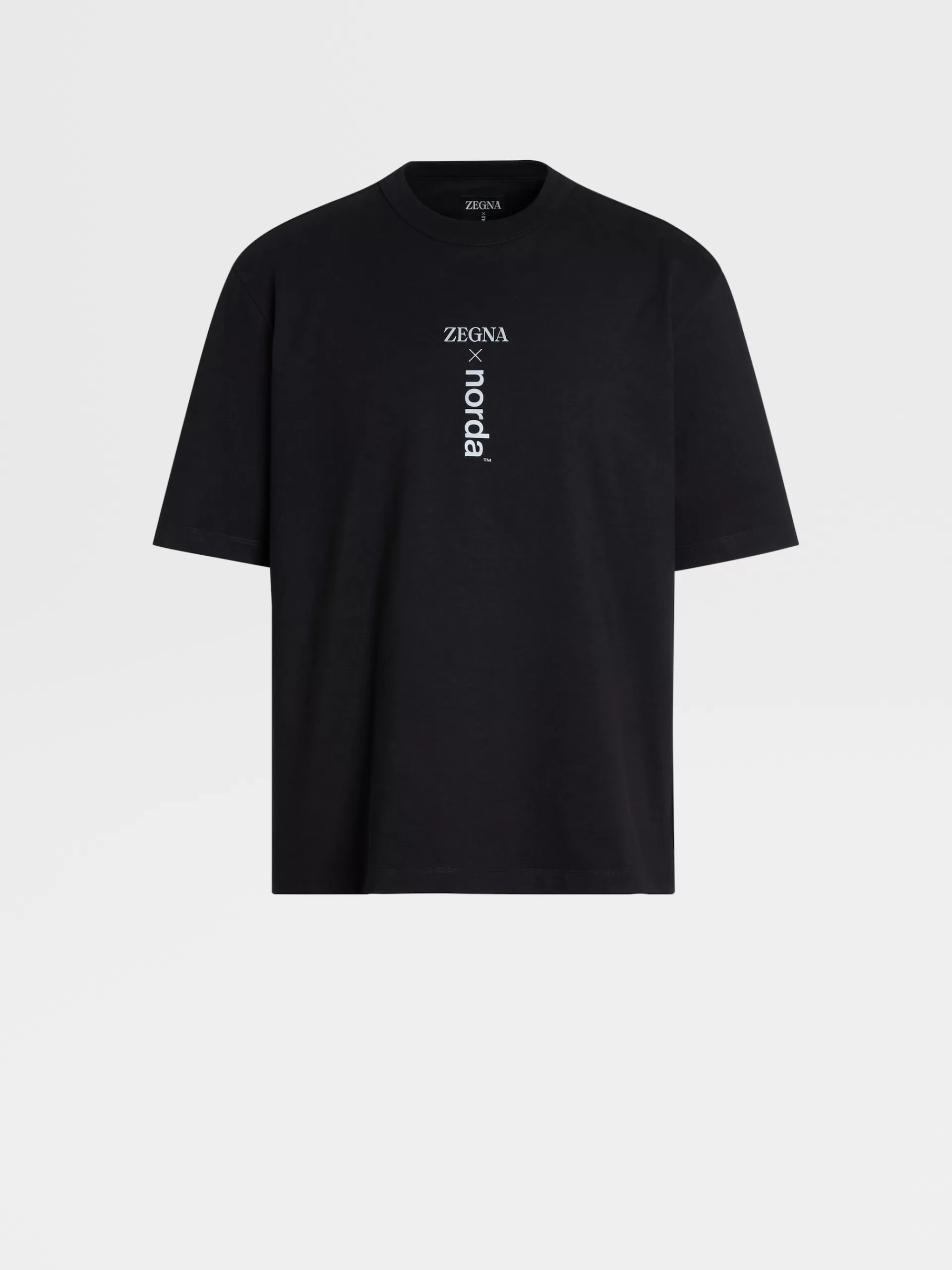 Best Sale ZEGNA T-Shirt Manches Courtes A Motif En Coton #Usetheexisting™ X Norda™ Noir